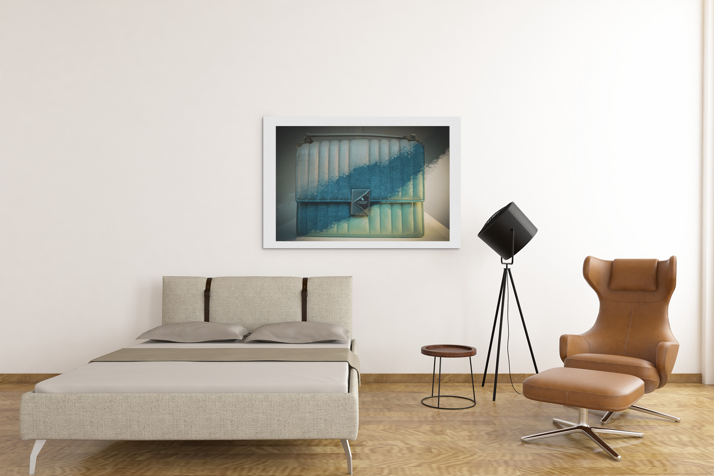 Three Tote Bags Stitched Framed Photography