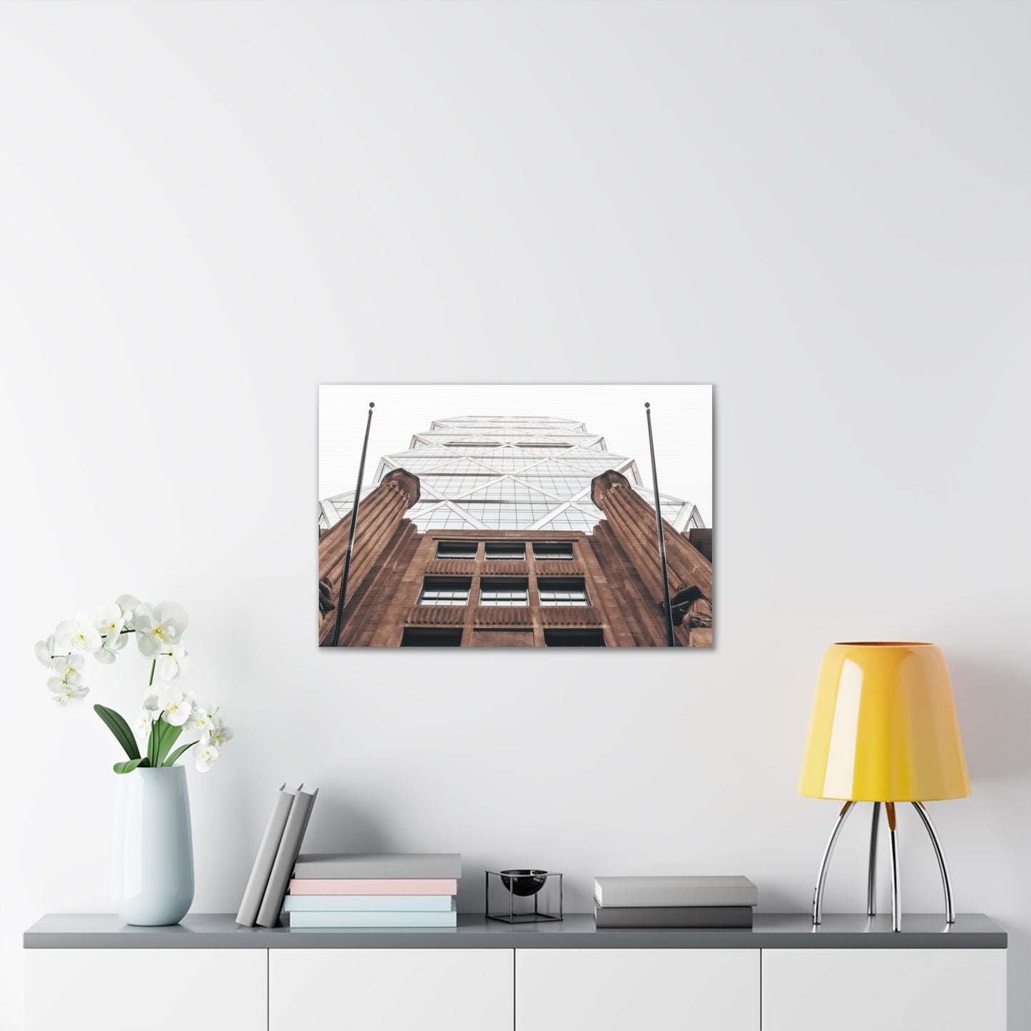 Architectural Canvas Print, Modern Art, Urban Decor, Wall Art, Home Office Decoration, Gift for Art Lovers