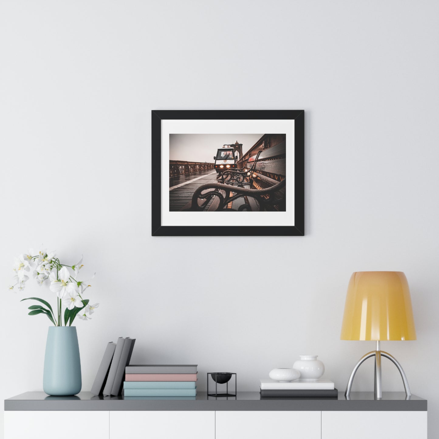 Brooklyn Bridge Framed Urban | Wall Art, Home Decor, Modern, Cityscape Print