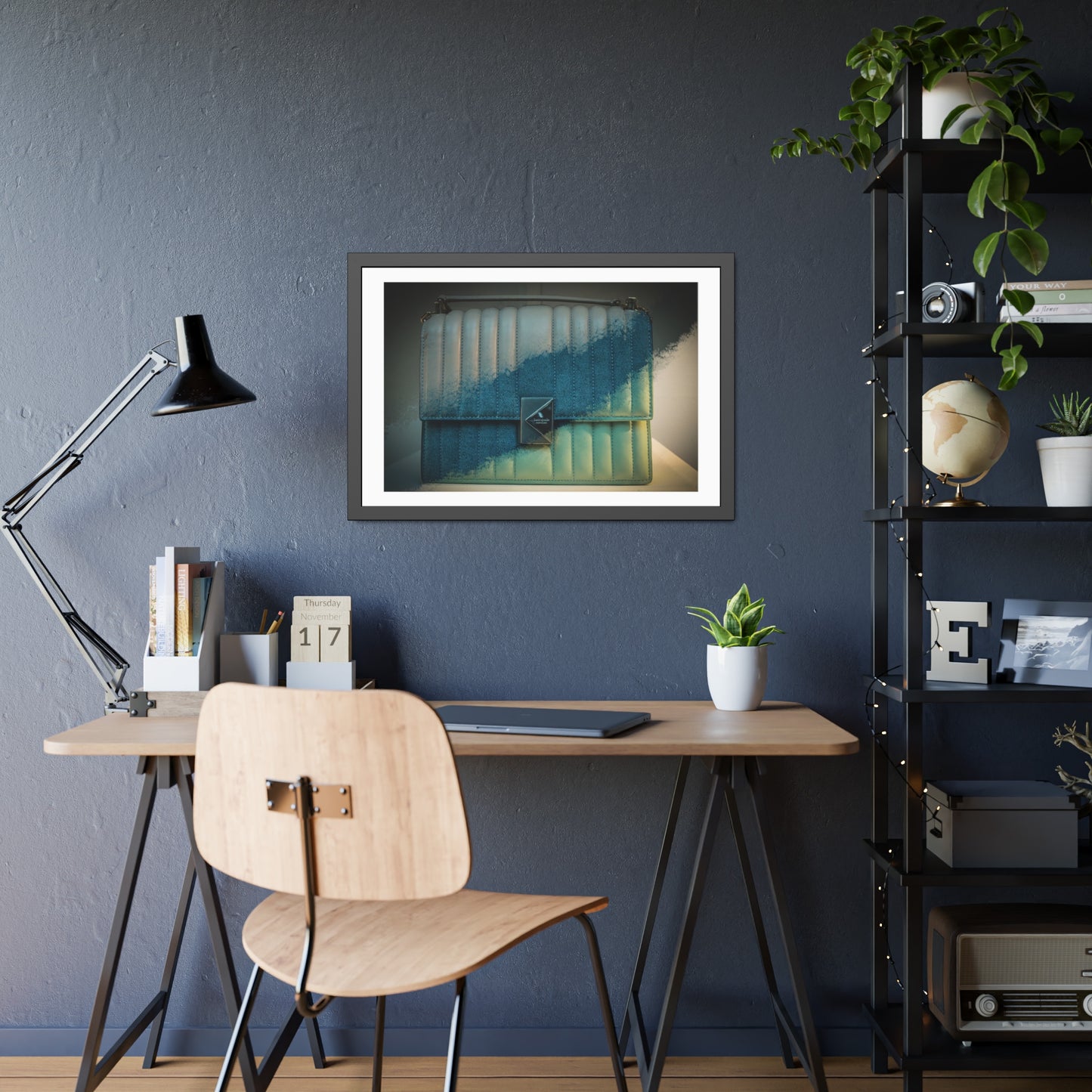 Three Tote Bags Stitched Framed Photography