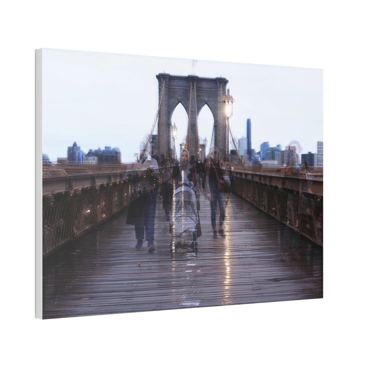 Brooklyn Bridge Canvas Art Print, Home Decor Wall Hanging, Modern Abstract Art, NYC Photography, Living Room Decoration