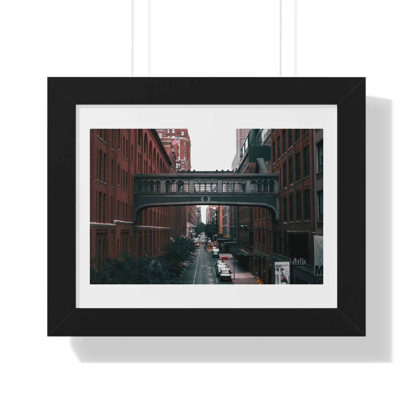 New York City Urban Bridge, Framed Poster, Home Decor, Modern Gallery Art