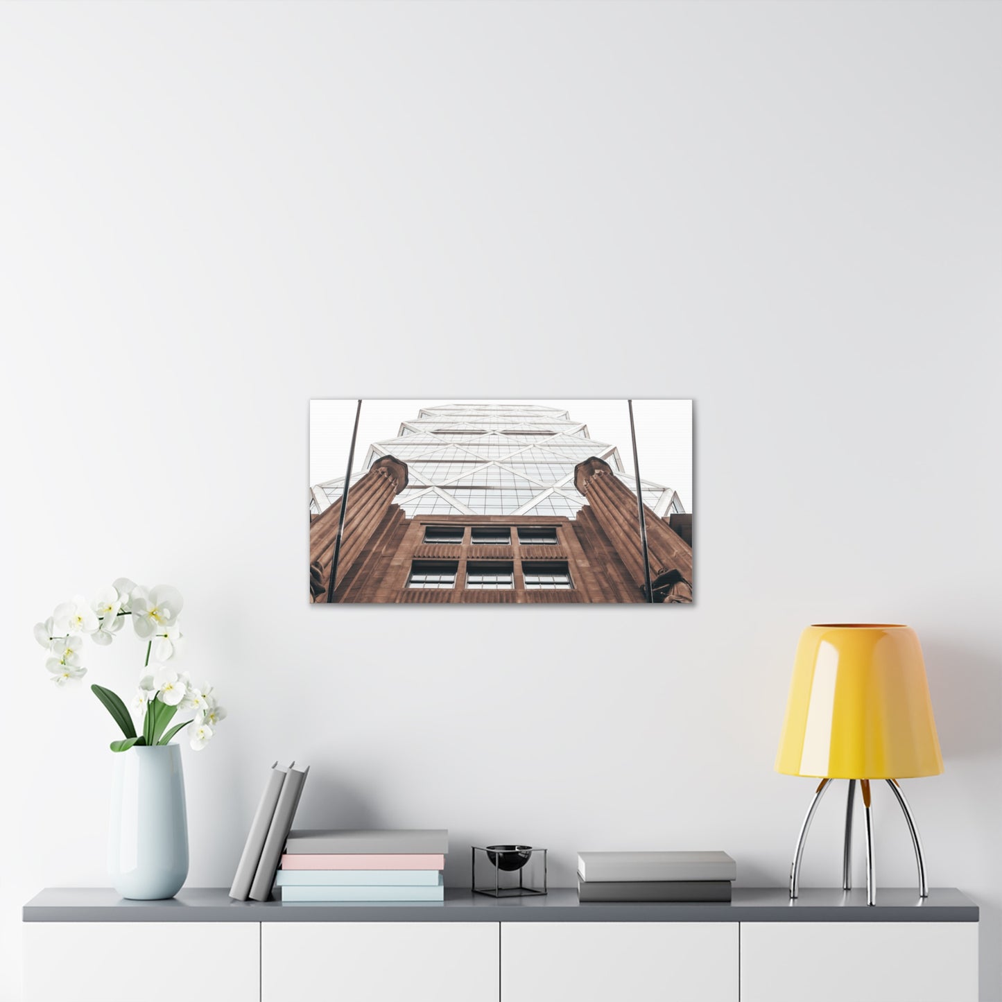 Architectural Canvas Print, Modern Art, Urban Decor, Wall Art, Home Office Decoration, Gift for Art Lovers