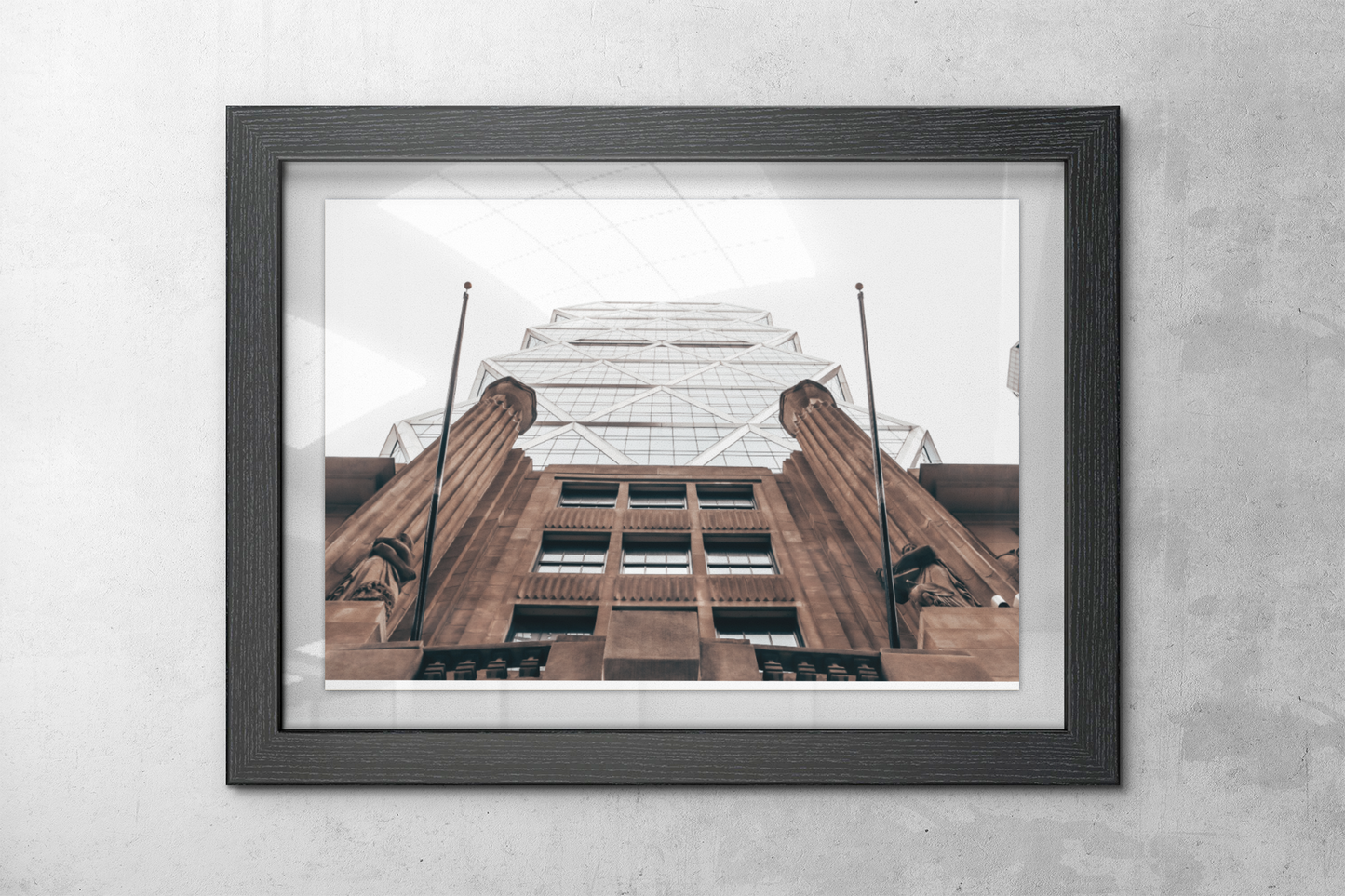 Architectural Canvas Print, Modern Art, Urban Decor, Wall Art, Home Office Decoration, Gift for Art Lovers