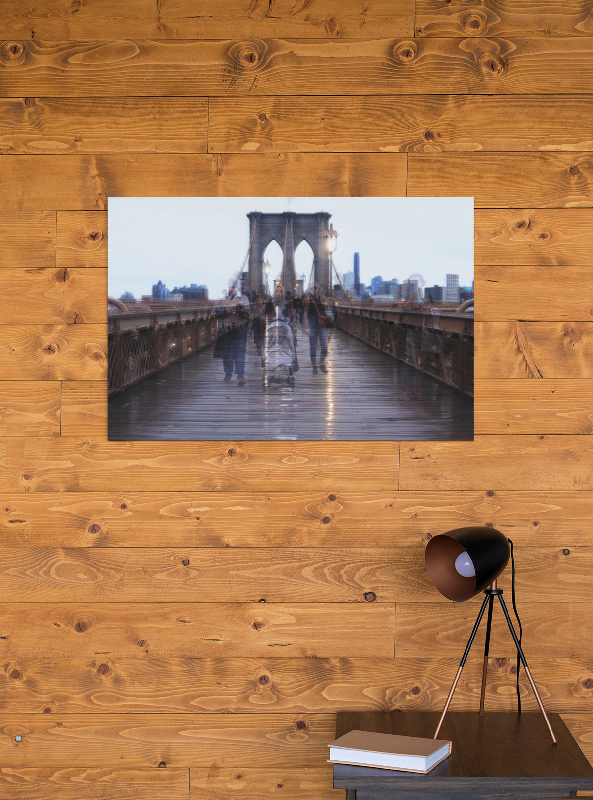Brooklyn Bridge Canvas Art Print, Home Decor Wall Hanging, Modern Abstract Art, NYC Photography, Living Room Decoration