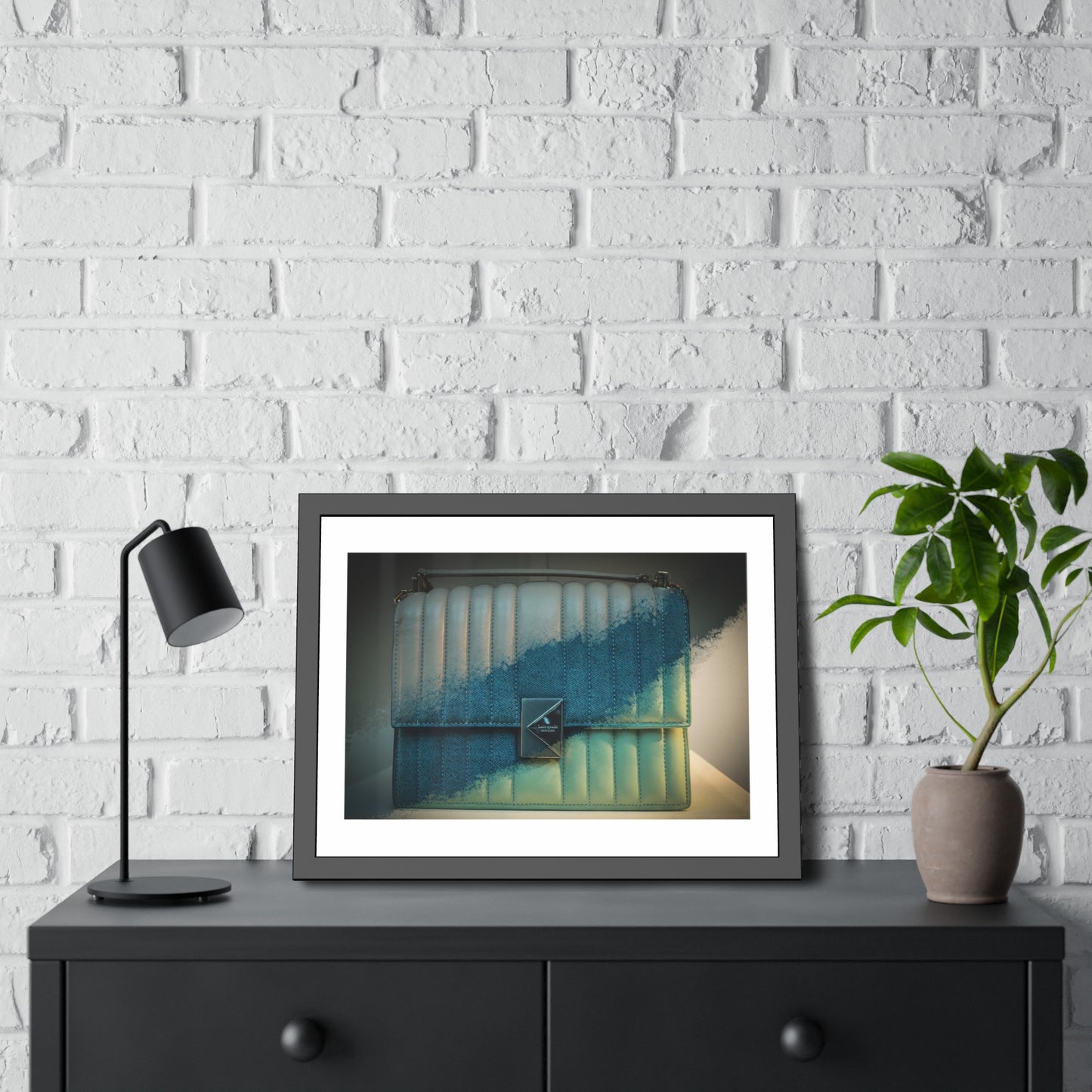 Three Tote Bags Stitched Framed Photography