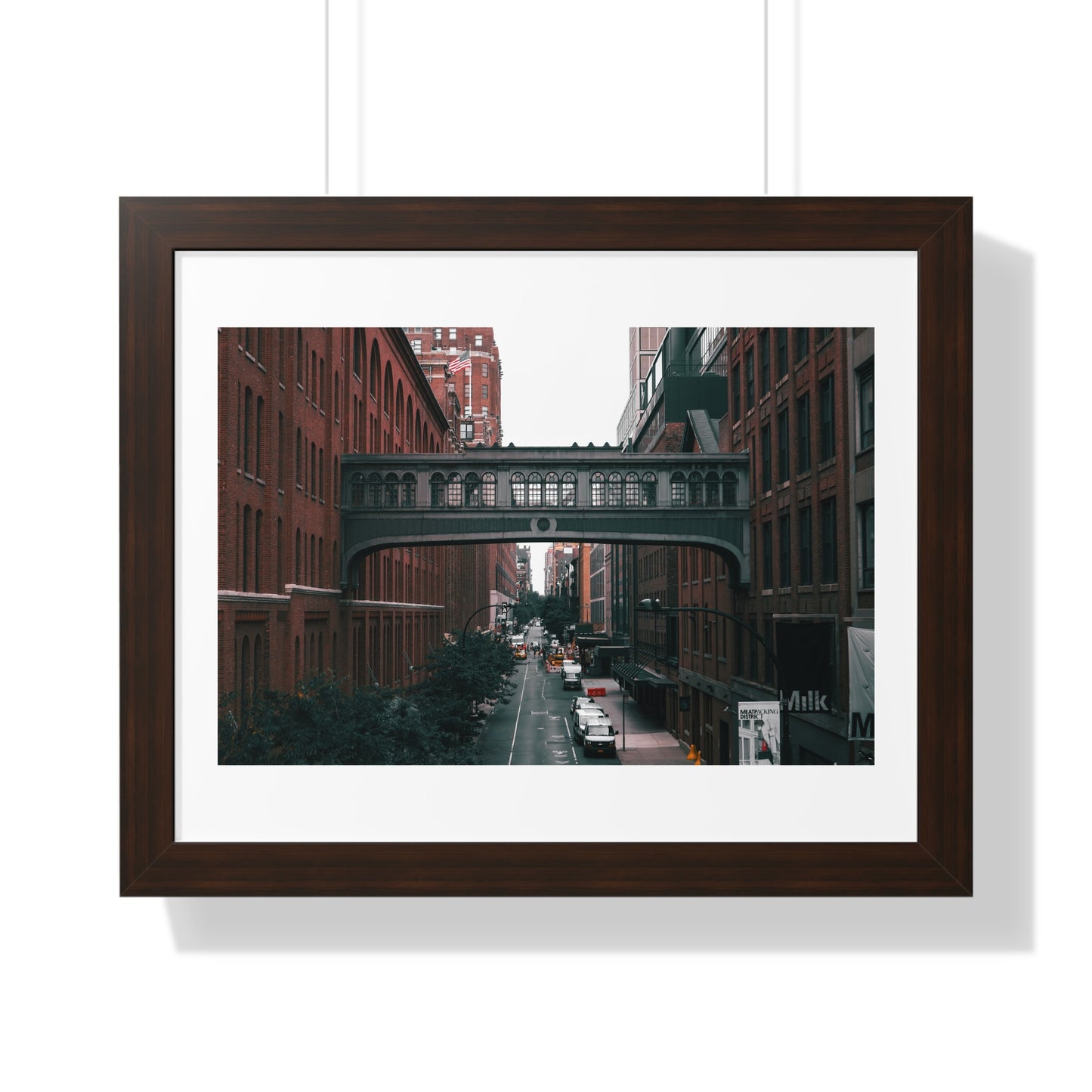 New York City Urban Bridge, Framed Poster, Home Decor, Modern Gallery Art