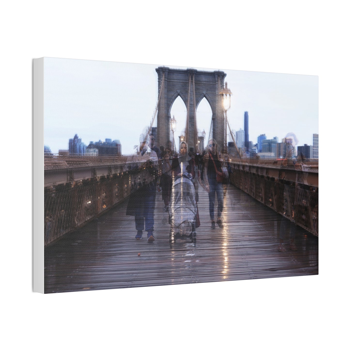 Brooklyn Bridge Canvas Art Print, Home Decor Wall Hanging, Modern Abstract Art, NYC Photography, Living Room Decoration