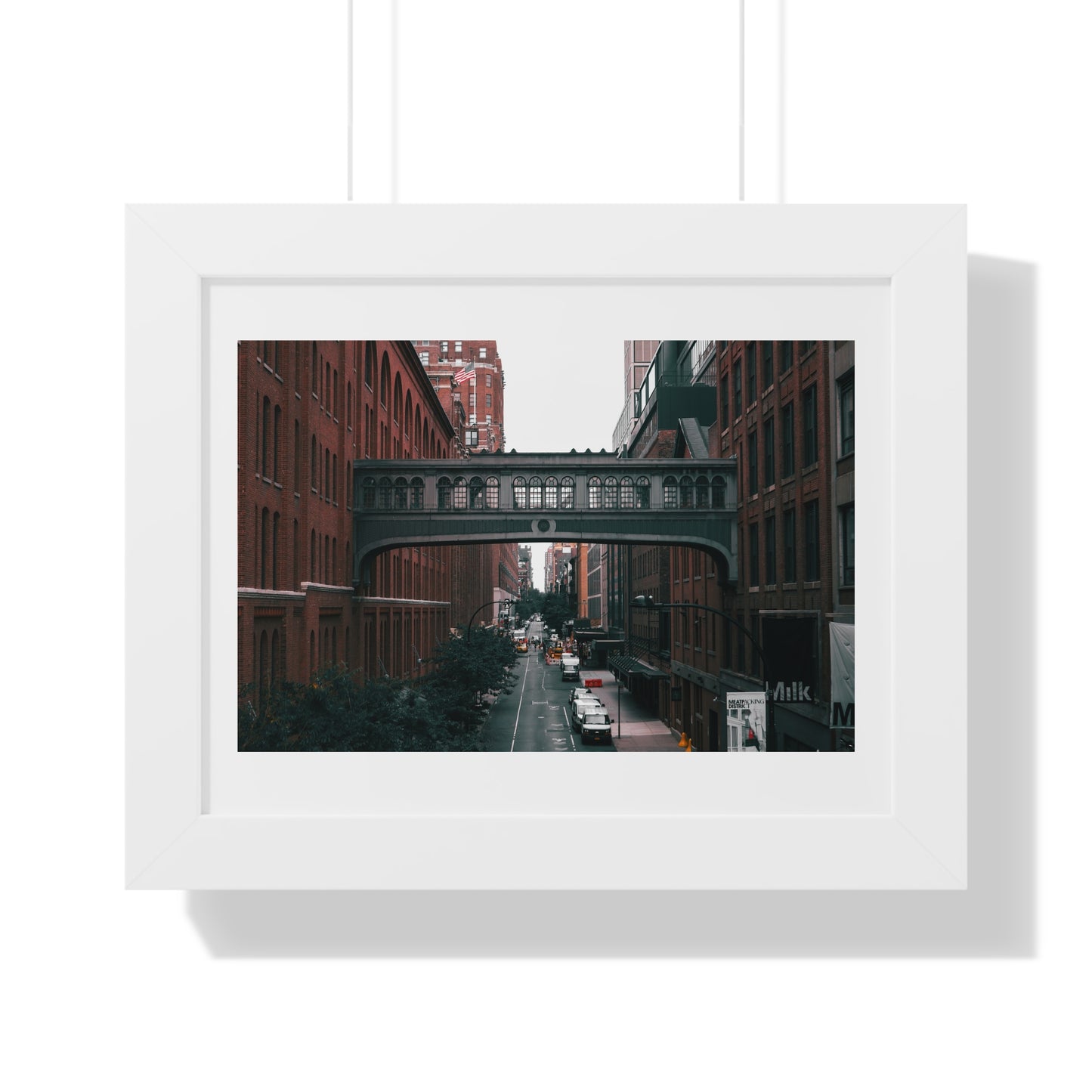 New York City Urban Bridge, Framed Poster, Home Decor, Modern Gallery Art